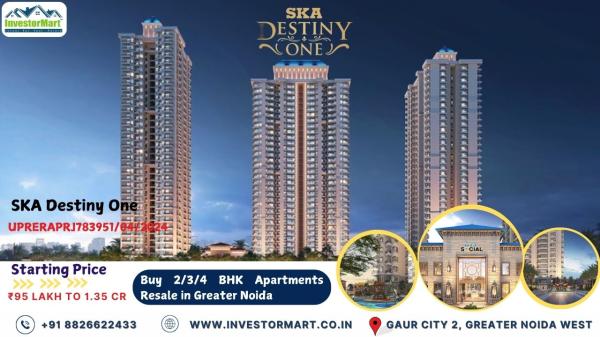 SKA Destiny One - Luxury Apartments Sale in Zeta 1 Greater Noida