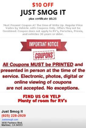 Smog Coupons Pacheco