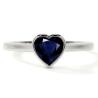 Buy Blue Sapphire Solitaire Gemstone Engagement Ring For Women
