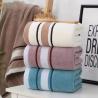 Wrap yourself in luxury with the Soft Striped Cotton Bath Towel!