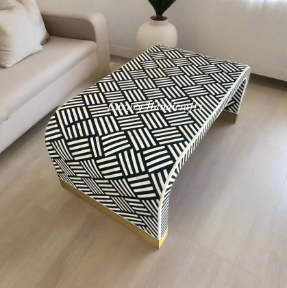 Add a Touch of Style with Bone Inlay Center Tables