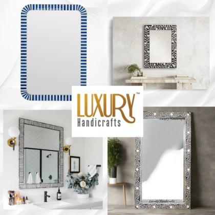 Add Character to Your Space with Bone Inlay Mirrors