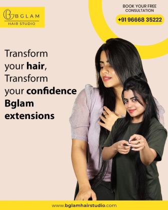 Best Permanent Hair Extensions for Men and Women in Bangalore | Bglam Hair Studio