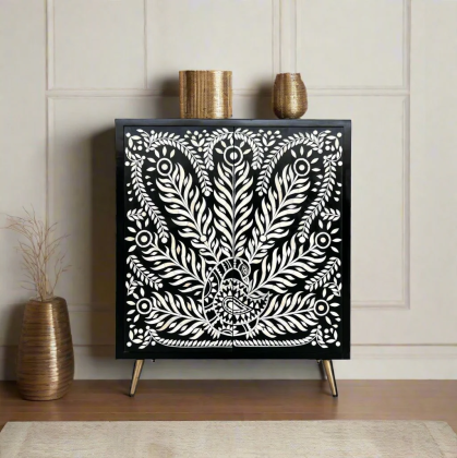 Bone Inlay Chest of Drawers for Practical and Stylish Storage