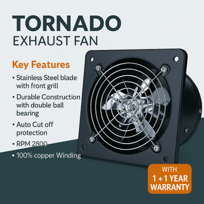 Buy Exhaust Fans for Kitchen & Bathroom at Affordable Price
