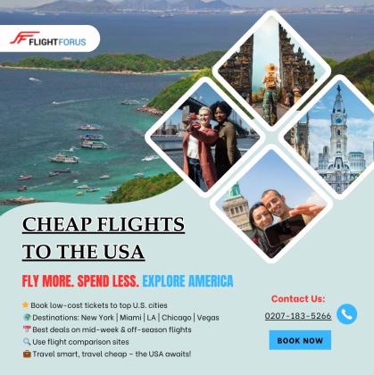 Cheap Flights to USA – Great Deals with FlightsForUs