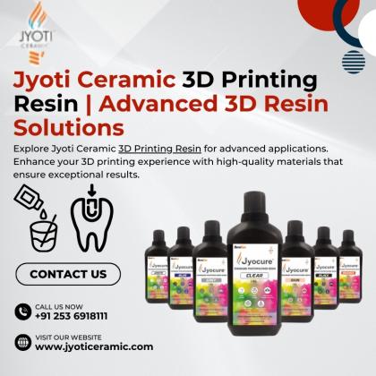 Jyoti Ceramic 3D Printing Resin | Advanced 3D Resin Solutions