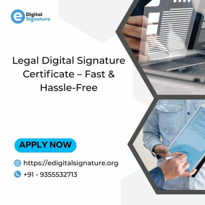 Legal Digital Signature Certificate – Fast & Hassle-Free