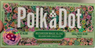 Level Snacking: Polkadot Mushroom Chocolate Bar