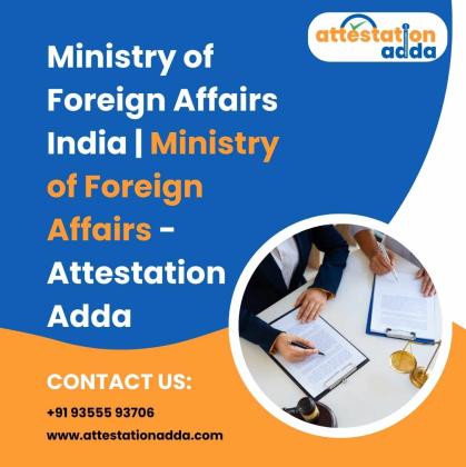 Ministry of Foreign Affairs India | Ministry of Foreign Affairs - Attestation Adda