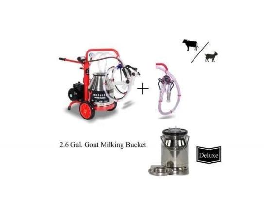 Portable cow milking machine