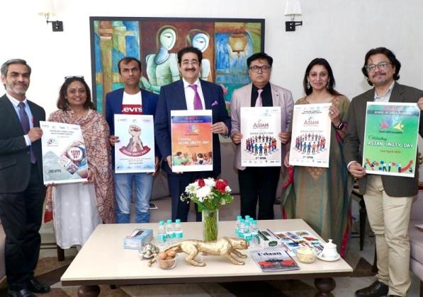 Poster Launched on 2nd April to Celebrate Asian Unity Day by Asian Unity Alliance at AAFT
