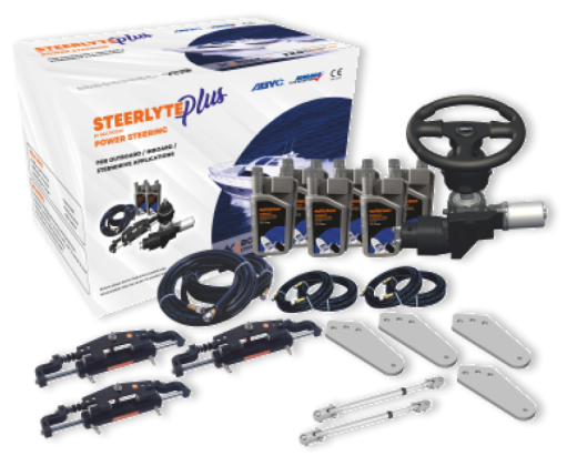 Power-Assisted Boat Steering System | Steerlyte Plus