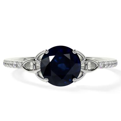 Purchase Premium Round-Shaped Gemstone Engagement Rings Today