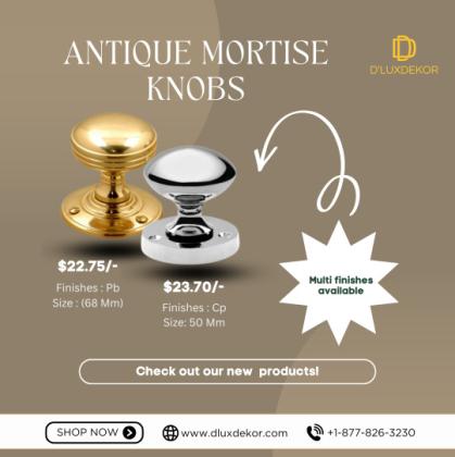 Shop Antique Mortise Knobs Online | Starting price just $20.00 | Custom Sizes & Style.
