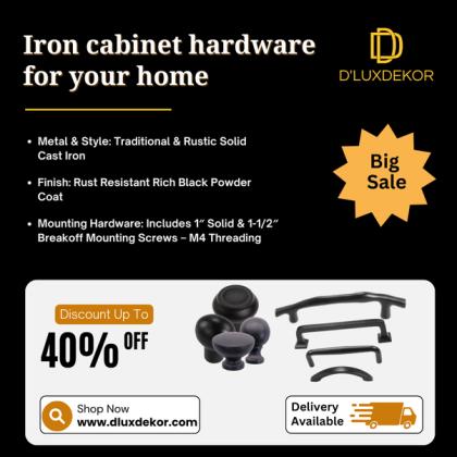 Shop Wrought Iron Cabinet Handles & Knobs Online | Vintage Look, Modern Quality!