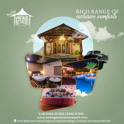 Vintage Retreat Resort Top luxury resort in Bidar | Best resort in Bidar