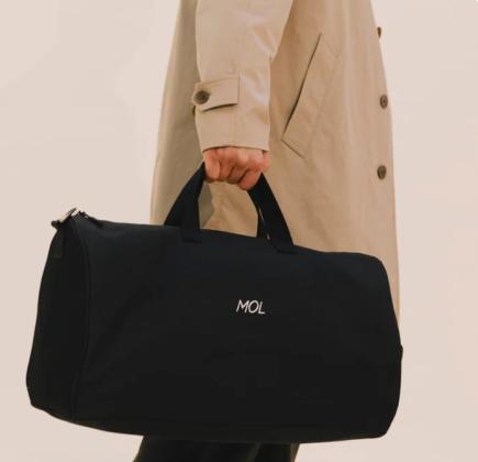 Zwarte Leren Weekendtas – Stijlvol & Ruim