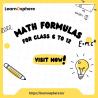 Class 12 Maths Formulas – All Chapters with Formula Sheet PDF