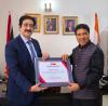 Dr. Sandeep Marwah Honored by H.E. Dr. Roger Gopaul, High Commissioner of Trinidad and Tobago