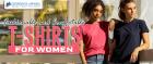 Get the t shirts for women which is fashionable and comfortable