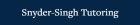 Snyder-Singh Tutoring