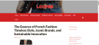 The Essence of French Fashion: Timeless Style, Iconic Brands, and Sustainable Innovation