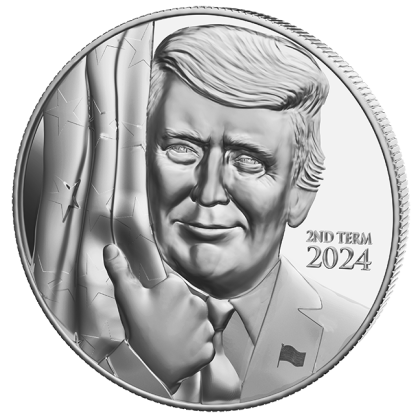2024 Trump Silver Coin – Patriotic Collectible for Supporters
