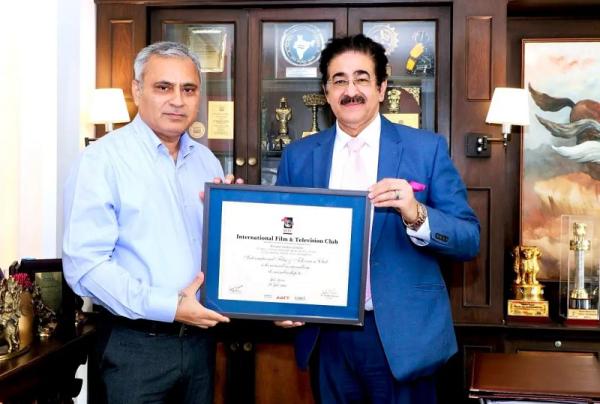 Anil Kumar Dev Honored with Life Membership of International Film and Television Club
