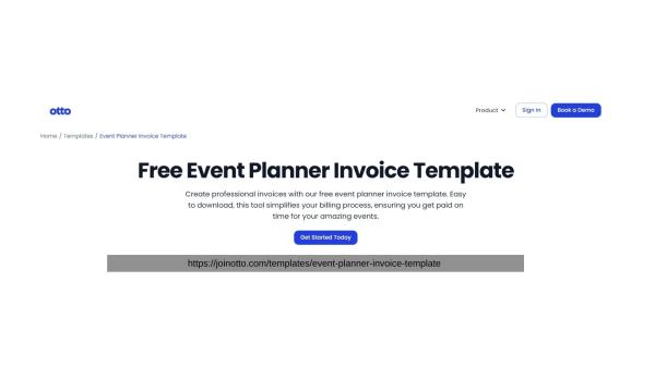 Easy-to-Use Event Planner Invoice Template Format