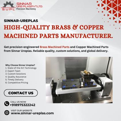 High-Quality Brass & Copper Machined Parts Manufacturer.