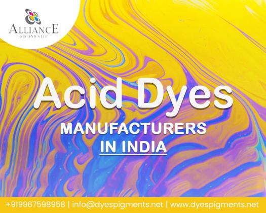 Leading High-Performance Acid Dyes Manufacturers in India – Alliance Organics