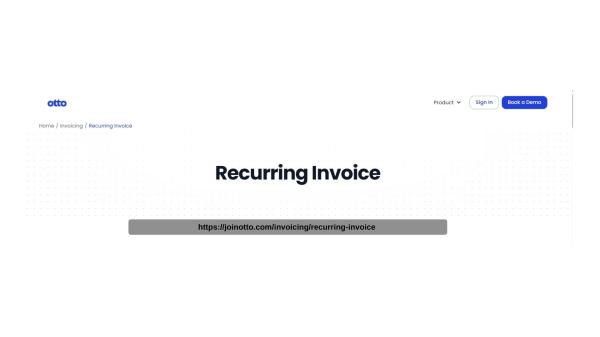 Manage Recurring Billing Easily with Otto AI