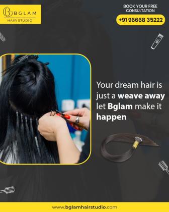 Permanent Hair Weaving Services in Hyderabad - Bglam Hair Studio