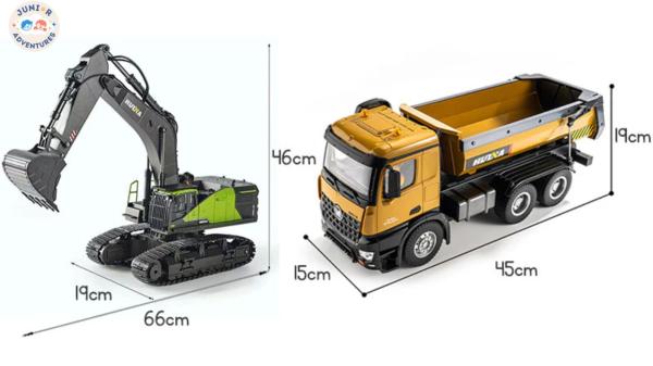 Remote control excavator