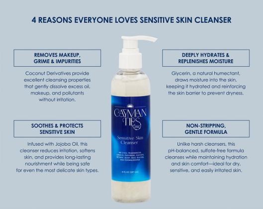 Sensitive Skin Cleanser – Cayman Ties