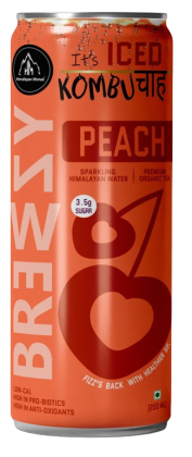 Sip into Wellness with Our Peach Kombucha