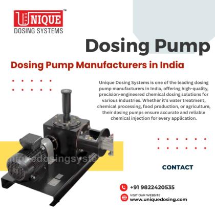 Top Dosing Pump Manufacturers in India | Unique Dosing Systems