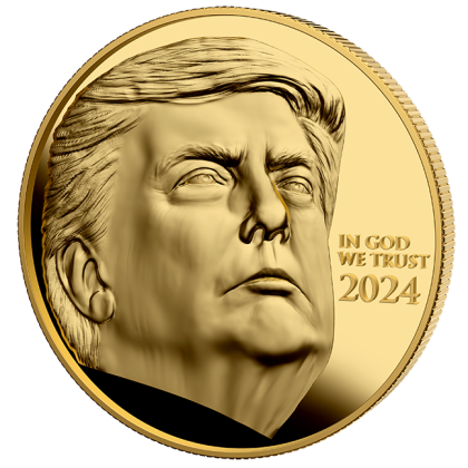 Trump Gold Gilded MAGA Coin – A Golden Tribute to the Movement