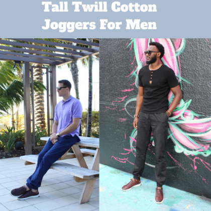 Upgrade your style with Twill Cotton Joggers for Men at B. Love