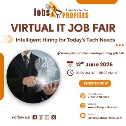 Virtual IT Job Fair | JobsnProfiles | 12th June 2025