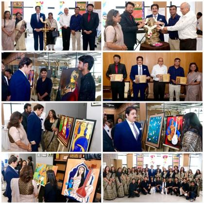 World Art Day Celebrated with Grand Exhibition and Book Launch at AAFT School of Fine Arts