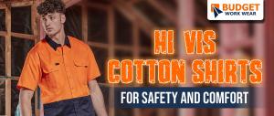 Get our hi vis cotton shirts for safety and comfort