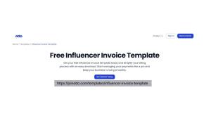Influencer Invoice Template for Fast and Easy Billing