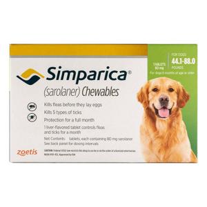 Simparica Chewables 44.1–88 lbs | DiscountPetCare Deal