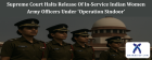 'Operation Sindoor': Supreme Court Prevents Release of Indian Women Army Officers in Service