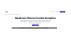 Easy-to-Use Event Planner Invoice Template Format