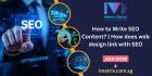 How to Write SEO Content? | How does web design link with SEO