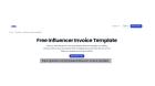 Influencer Invoice Template for Fast and Easy Billing