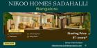 Nikoo Homes Sadahalli - Bringing Homes to You